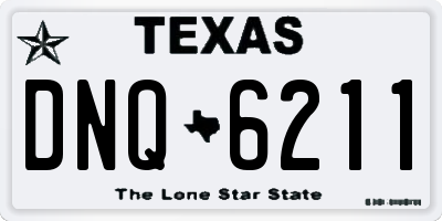 TX license plate DNQ6211