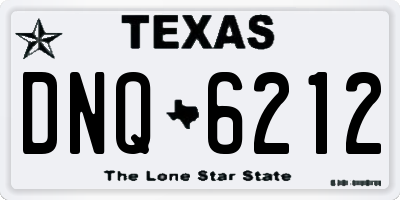 TX license plate DNQ6212