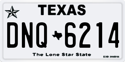 TX license plate DNQ6214