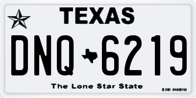TX license plate DNQ6219