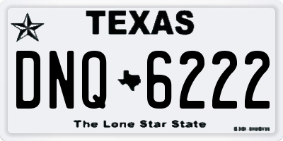 TX license plate DNQ6222