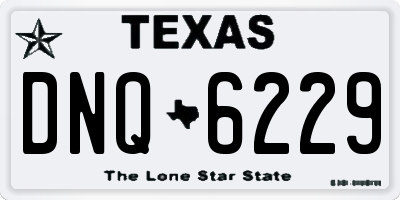 TX license plate DNQ6229