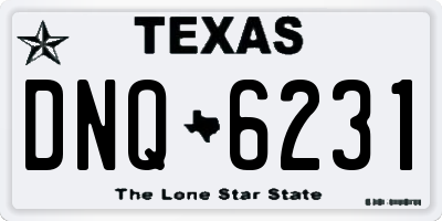 TX license plate DNQ6231