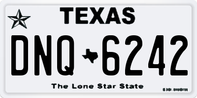 TX license plate DNQ6242