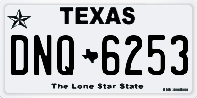 TX license plate DNQ6253