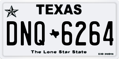 TX license plate DNQ6264