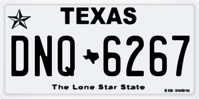 TX license plate DNQ6267