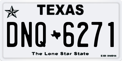 TX license plate DNQ6271