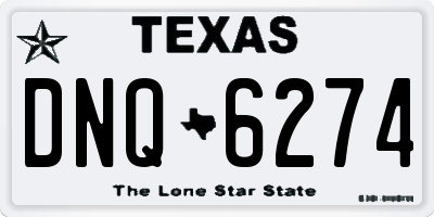 TX license plate DNQ6274
