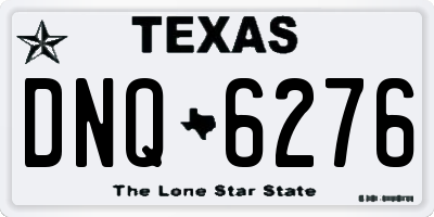 TX license plate DNQ6276