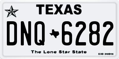 TX license plate DNQ6282