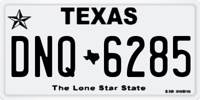 TX license plate DNQ6285