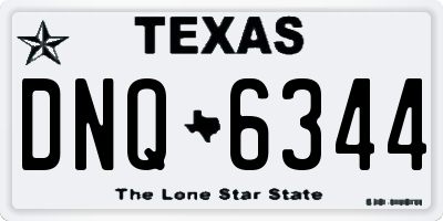 TX license plate DNQ6344