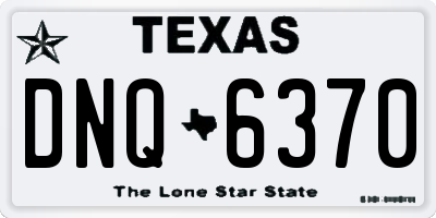 TX license plate DNQ6370