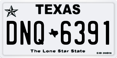 TX license plate DNQ6391