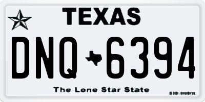 TX license plate DNQ6394