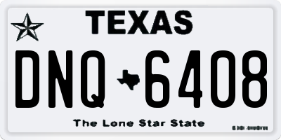 TX license plate DNQ6408