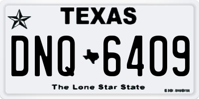 TX license plate DNQ6409
