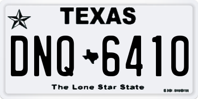 TX license plate DNQ6410