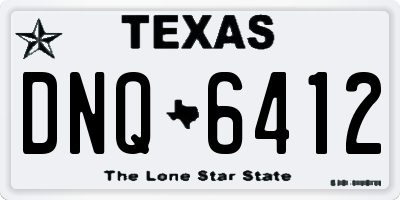 TX license plate DNQ6412