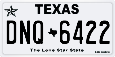 TX license plate DNQ6422