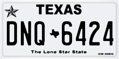 TX license plate DNQ6424