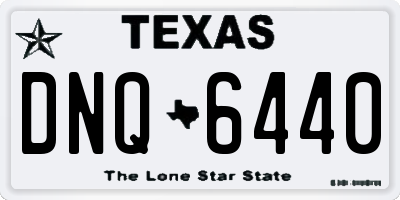 TX license plate DNQ6440