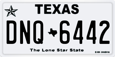 TX license plate DNQ6442