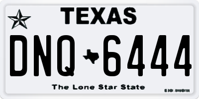 TX license plate DNQ6444