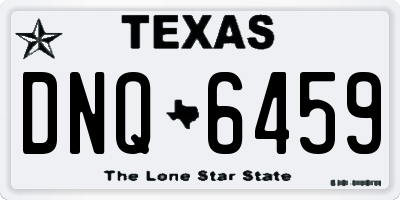 TX license plate DNQ6459
