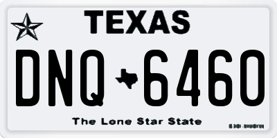 TX license plate DNQ6460