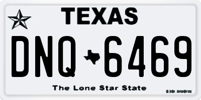 TX license plate DNQ6469
