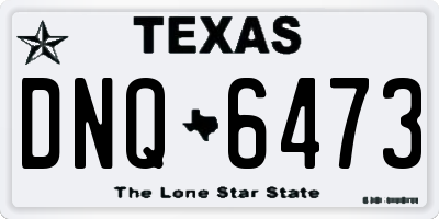 TX license plate DNQ6473