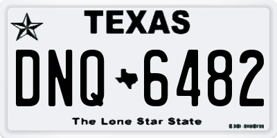 TX license plate DNQ6482
