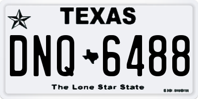 TX license plate DNQ6488