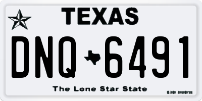 TX license plate DNQ6491