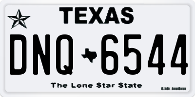TX license plate DNQ6544