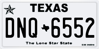 TX license plate DNQ6552
