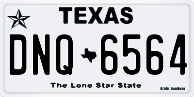 TX license plate DNQ6564