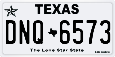 TX license plate DNQ6573
