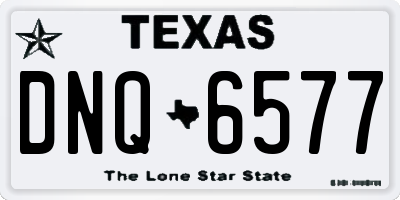 TX license plate DNQ6577