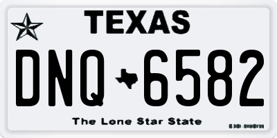 TX license plate DNQ6582