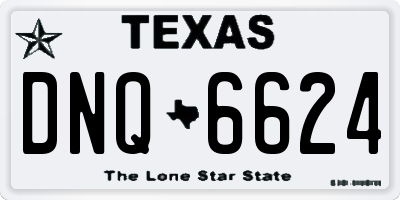 TX license plate DNQ6624