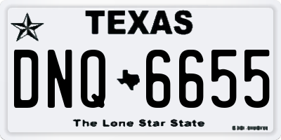 TX license plate DNQ6655