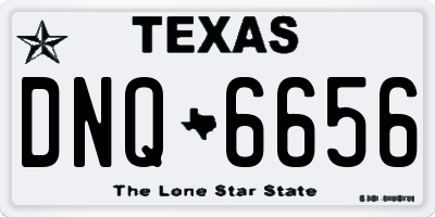 TX license plate DNQ6656