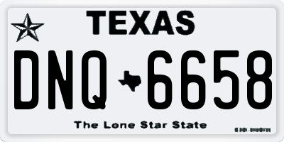 TX license plate DNQ6658