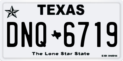 TX license plate DNQ6719