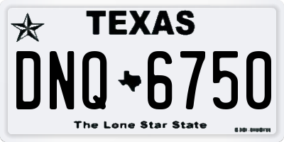 TX license plate DNQ6750