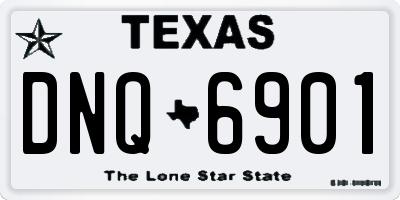 TX license plate DNQ6901