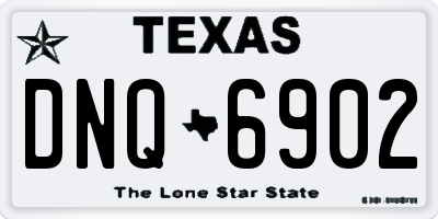 TX license plate DNQ6902